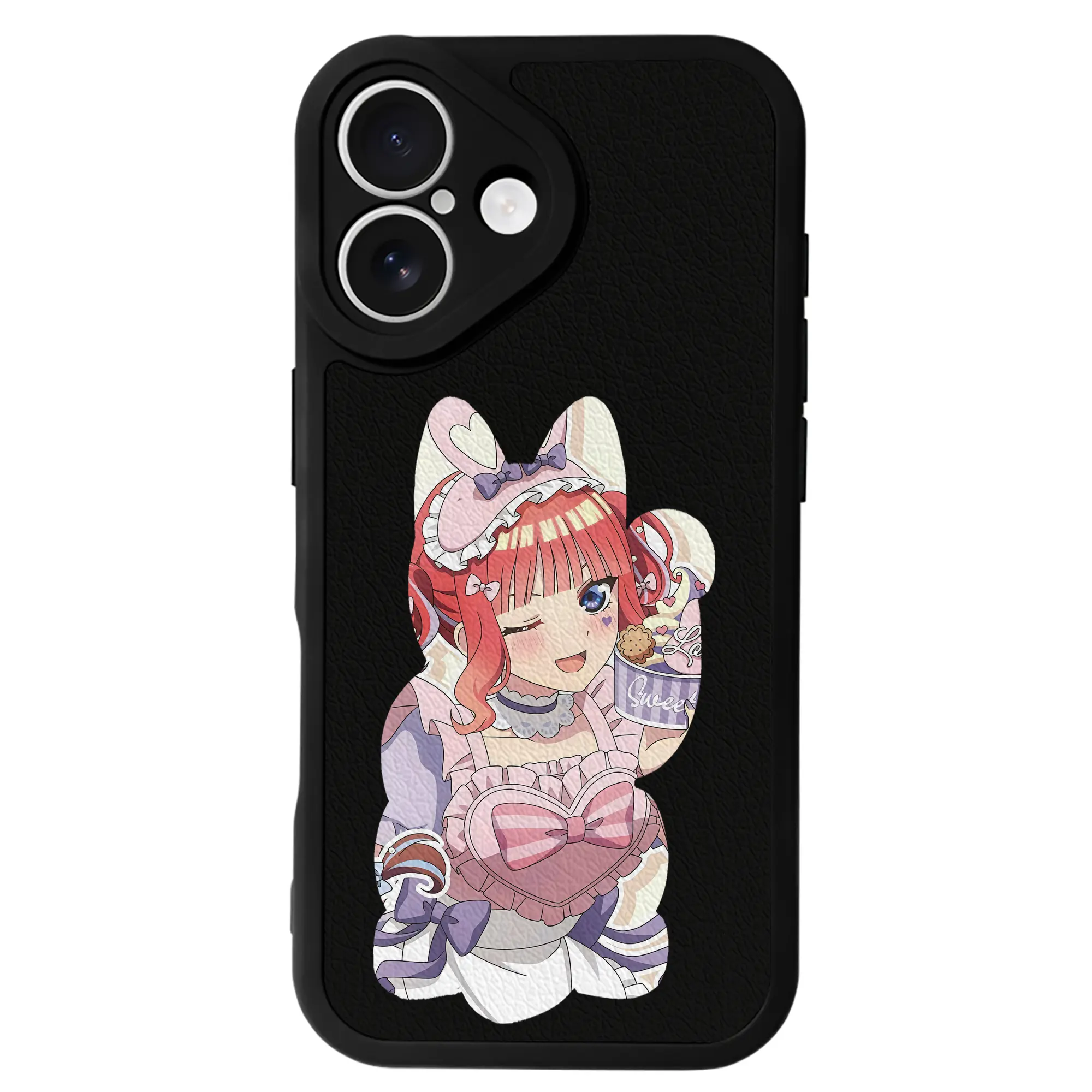 五等分の花嫁 グッズ 中野 二乃 - IPhone 16シリーズ対応 ・ シリコンスマホケース ・ レザー調 ・ 高精度フィット ・ 耐衝撃 ・ ワイヤレス充電対応 ・ 精密カット